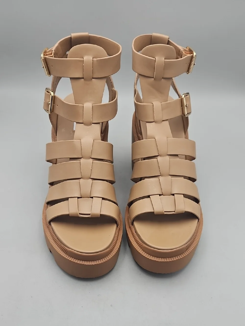 Steve Madden Cosmic tan platform sandals Women 9.5 Wedge